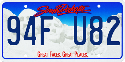 SD license plate 94FU82
