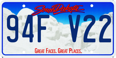 SD license plate 94FV22