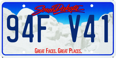 SD license plate 94FV41