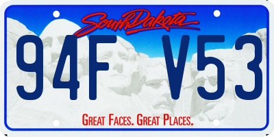 SD license plate 94FV53