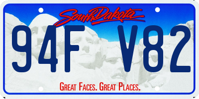 SD license plate 94FV82