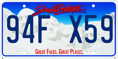 SD license plate 94FX59