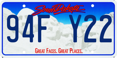 SD license plate 94FY22