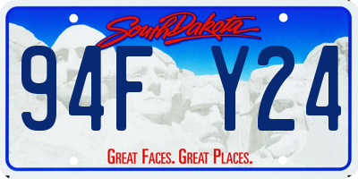 SD license plate 94FY24