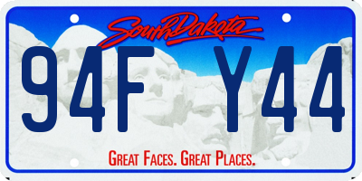 SD license plate 94FY44
