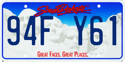 SD license plate 94FY61