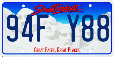 SD license plate 94FY88