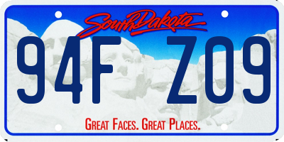 SD license plate 94FZ09