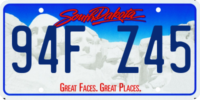 SD license plate 94FZ45