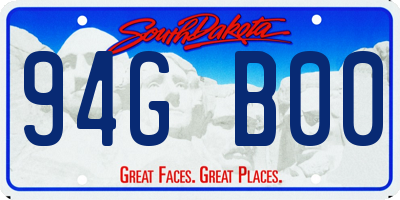 SD license plate 94GB00
