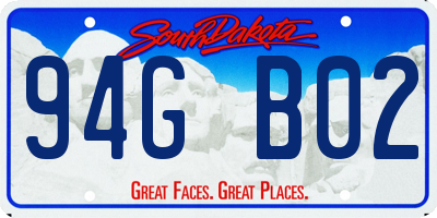 SD license plate 94GB02