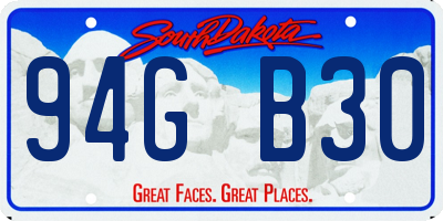 SD license plate 94GB30