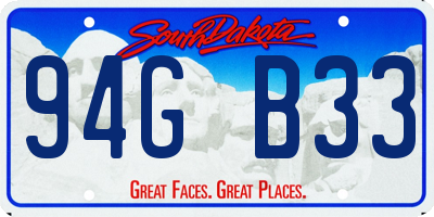 SD license plate 94GB33