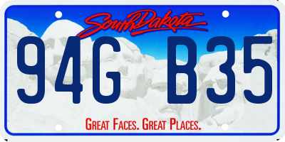 SD license plate 94GB35