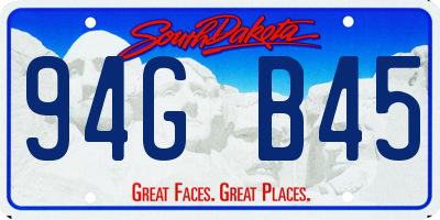 SD license plate 94GB45