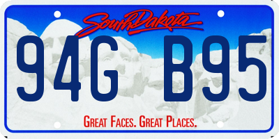 SD license plate 94GB95