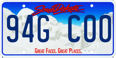 SD license plate 94GC00