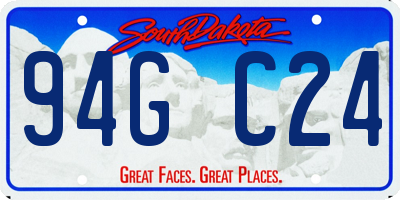 SD license plate 94GC24