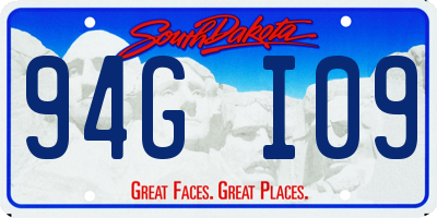 SD license plate 94GI09