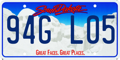 SD license plate 94GL05