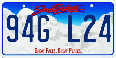 SD license plate 94GL24