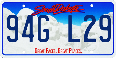 SD license plate 94GL29