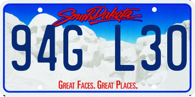 SD license plate 94GL30