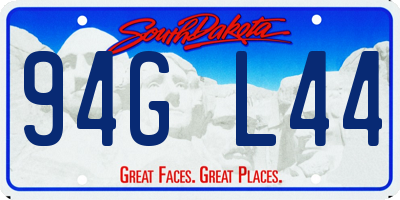 SD license plate 94GL44