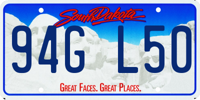 SD license plate 94GL50