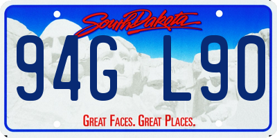 SD license plate 94GL90