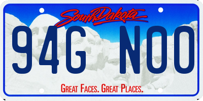 SD license plate 94GN00