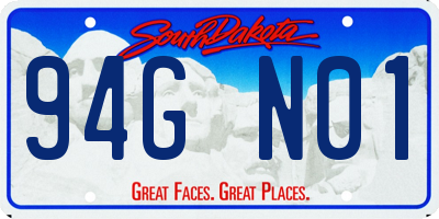 SD license plate 94GN01