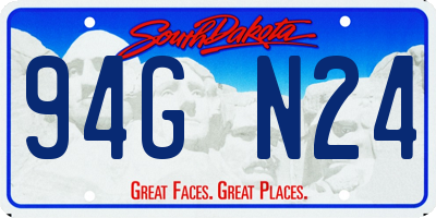 SD license plate 94GN24
