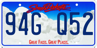 SD license plate 94GQ52
