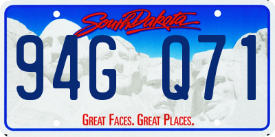 SD license plate 94GQ71