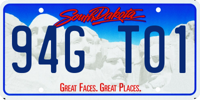 SD license plate 94GT01