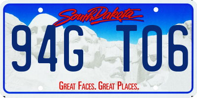 SD license plate 94GT06