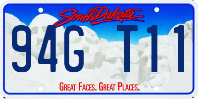 SD license plate 94GT11