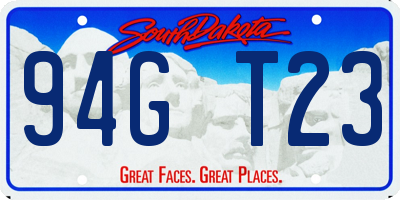 SD license plate 94GT23