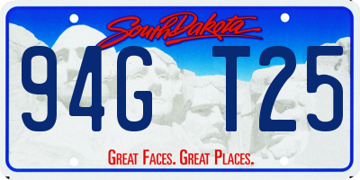 SD license plate 94GT25