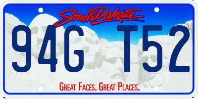 SD license plate 94GT52