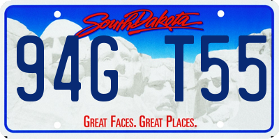 SD license plate 94GT55