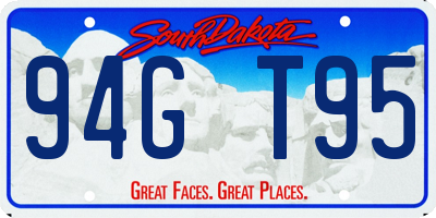 SD license plate 94GT95