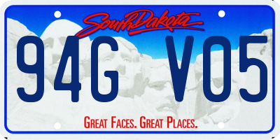 SD license plate 94GV05