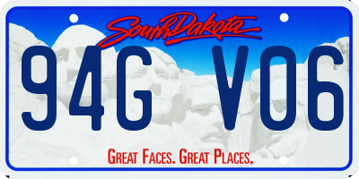 SD license plate 94GV06