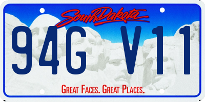 SD license plate 94GV11