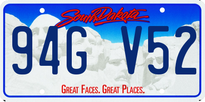 SD license plate 94GV52