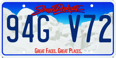 SD license plate 94GV72