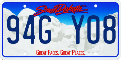 SD license plate 94GY08
