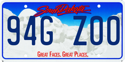 SD license plate 94GZ00